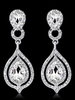 Tropfen Ohrringe Strass baumeln Ohrringe Abendschmuck