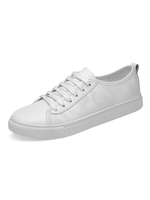 Turnschuhe für Männer Cosy Cowhide Round Toe Casual Street Wear Schuhe