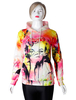 Ugly Christmas Sweater Weihnachtspullover Mit Kapuze Sweatshirt Marilyn Monroe Porträt Print Lässige Pullover Top