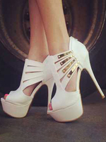 Ultra High Heels Plattform Stiletto Heel Peep Toe Sexy Schuhe