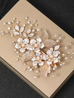 Unkraut Kopfschmuck White Garland Metal Haarschmuck für die Braut