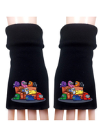 Unter uns schwarze Handschuhe Baumwolle abgeschnittene Handschuhe Spielzubehör