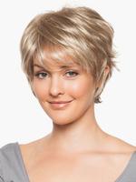 Urban Light Gold 8 Zoll; Pixies und Boycuts menschlichen Haar Perücken