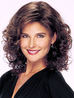 Vintage Haar Perücken Brown Tousled Side Parting Curly Haar Perücken Frauen synthetische Perücken