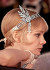 Vintage Hochzeit Kopfbedeckungen der 1920er Jahre Flapper Stirnband Silber Perlen Perlen Braut Haarschmuck