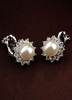 Vintage Hochzeit Ohrringe weiße Earclip Legierung Braut Ohrringe
