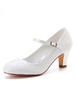 Vintage Hochzeit Schuhe 2020 Spitze runde Zehe Schnalle Detail Braut Schuhe Schuhe der Brautmutter