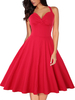 Vintage Kleider Dunkelmarineblau ärmellos 50er jahre mode Rockabilly kleid mit Trägern Kleider Polyester im Retro-Style für Sommer Damenmode