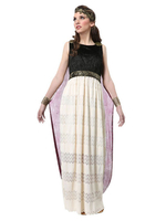 Vintage Kostüm Renaissance Frauen Ecru weiß Maxi Kleid mit Kopfschmuck