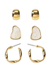 Vintage Ohrringe Blondes Metall durchbohrt Frauenschmuck