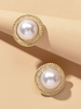 Vintage Ohrstecker Perlen Frauen Schmuck