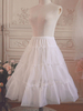 Voile Lolita - Petticoat - Rüschenfalte - Weißer Lolita - Petticoatrock