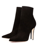 Volltonfarbe wies Zehe Stiletto Booties