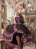 Vorverkauf Gothic Lolita Kleider Lace Up Rüschen Schwarz Schwarz