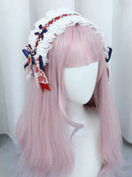 Weiß Lolita Accessoires Schleifen Spitze Kopfbedeckungen Polyesterfaser Verschiedenes