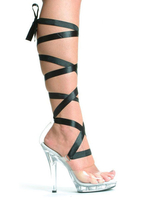 Weiß Sexy Sandalen Frauen Offene spitze Lace Up High Heel Sandaletten