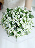 Weiße Hochzeit Blumen Brautstrauß Ribbon handgebundene Seidenblumen