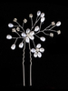Weiße Hochzeit Haarnadel Perlen Kopfschmuck Strass Braut Haar Kopfschmuck