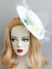 Weiße Hochzeit Hut Fascinator Royal Vintage Braut Haarschmuck