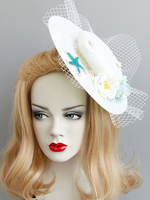 Weiße Hochzeit Hut Fascinator Royal Vintage Braut Haarschmuck