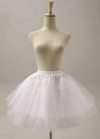 Weiße Hochzeit Petticoat gestuften Tüll aus Polyester Flare Petticoat