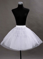Weiße Hochzeit Petticoats kurz Taft eine Zeile ohne Knochen 3 Tier Braut Petticoats