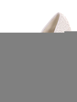 Weiße Hochzeit Spitze Bögen Peep Toe Stiletto Heel Brautschuhe