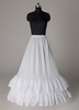 Weiße lange Petticoats Taft eine Linie Rüschen zwei Tier ohne Knochen Hochzeit Petticoats