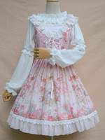 Weiße Lolita Bluse süße Neverland Vintage Lolita Hemd