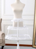 Weiße Lolita Petticoats Rüschen 4-lagiger Krinoline Weißer Lolita Unterrock