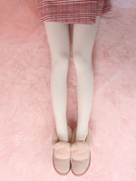 Weiße Lolita Strumpfhose Baumwolle 680D Anti Slip Winter Lolita Strumpf
