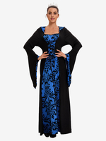 Weiße Retro-Kostüme Marie Antoinette-Kostüm für Damen Jacquard-Schnürkleid aus Polyester Accessoire-Kleid Retro-Kostüm aus dem 18. Jahrhundert