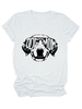 Weiße T-Shirts Juwelenhals Baumwolle Frauen Kurzarm T-Shirt