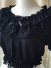 Weißen Lolita Bluse Rüschen Chiffon Spitzen Bluse