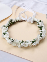 Weißer Kopfschmuck Hochzeit Kopfbedeckungen PVC Braut Haarschmuck