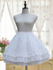 Weißer Lolita Petticoat Neverland Rüschen Rüschen Layered Chiffon Lolita Krinoline