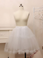 Weißer Lolita Petticoats Tüll Lolita Krinoline Unterrock