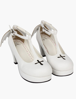 Weißer Prism Ferse Lolita Schuhe für Mädchen