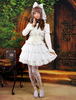 Weißer süßer Chiffon Rüschen Lolita Rock