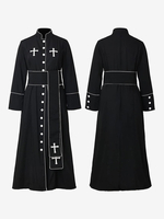 Weißer Vintage Retro Mittelalter Umhang Halloween Pirat Zauberer Tod Cardigan Umhang Krieger Umhang