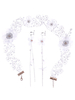 Weißes Hochzeits-Zusatz-Blumen-Detail-Schmuck-Set für Braut
