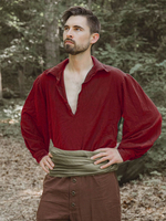 Weißes Vintage-Top Vintage-Polyester lange Ärmel Retro-Kostüme für Männer