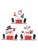 Weihnachten gemaltes hölzernes kreatives DIY-Kalender-Dekorations-zusammengesetztes Zusammenstellen von Geschenken