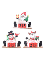 Weihnachten gemaltes hölzernes kreatives DIY-Kalender-Dekorations-zusammengesetztes Zusammenstellen von Geschenken