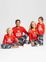 Weihnachten Pyjama Rot Baumwollspitze 2 Stück-Satz für Frauen Faschingskostüme