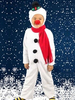 Weihnachten Schneemann Kostüm Weißer Overall Mit Schal Für Kinder Karneval Kostüm