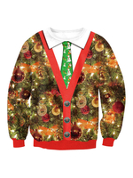 Weihnachten Sweater 3D-Druck Hässliche Weihnachtss Tops