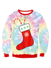 Weihnachten Sweater Socken drucken Hässliche Weihnachtss Tops