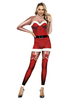 Weihnachten Weihnachtsmann 3D-Druck Stretchy Zentai Jumpsuit