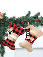 Weihnachts-Haustier-Socken Weihnachts-Dekorationen Weihnachts-Socken-Geschenktüte